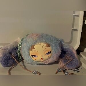 Dodo Nami pink and blue twinkle bunny keychain